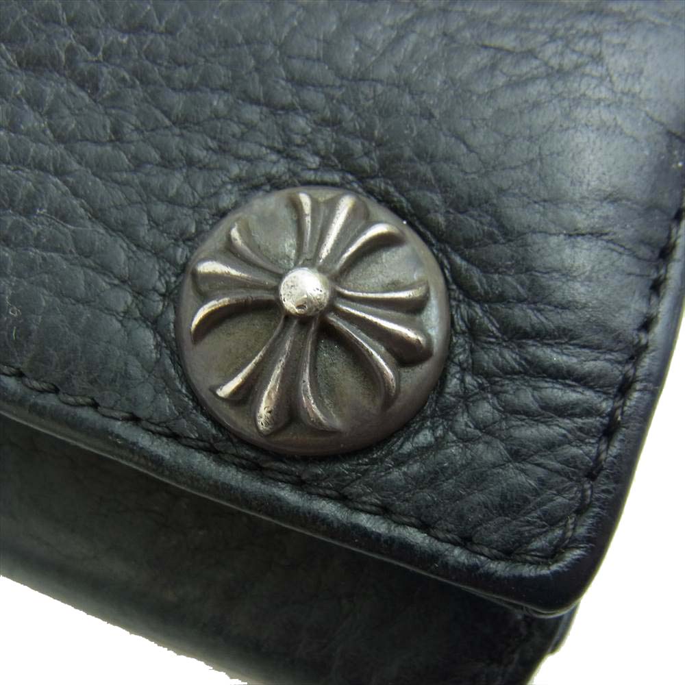 CHROME HEARTS クロムハーツ（原本有） LONG WALLE グリーシー ロング ウォレット ブラック系【中古】