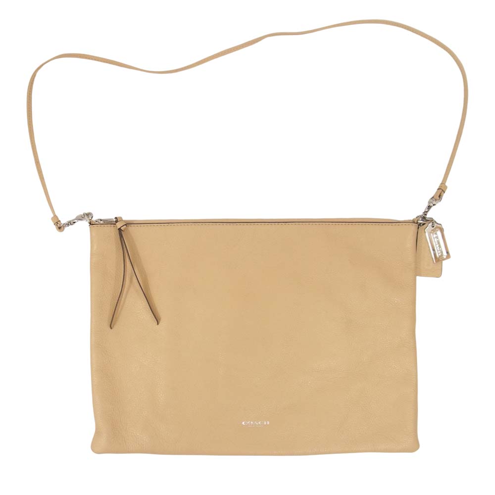 COACH コーチ M1382-29461 ブリーカー デイリー 2WAY クラッチ ショルダー バッグ ベージュ系【中古】