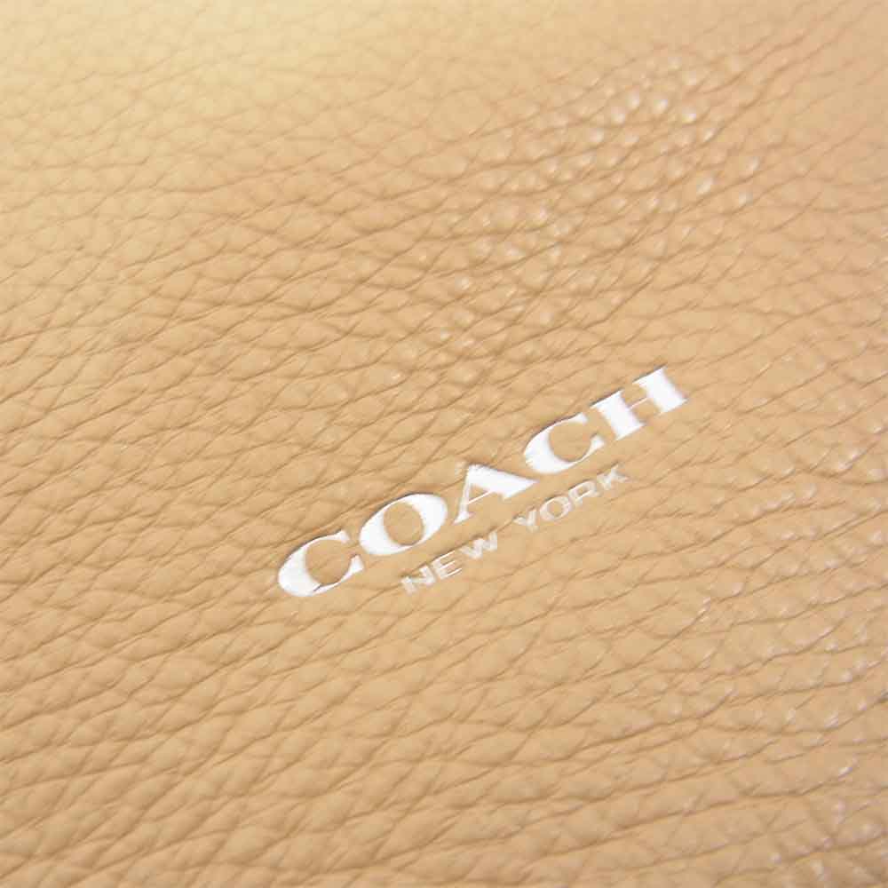 COACH コーチ M1382-29461 ブリーカー デイリー 2WAY クラッチ ショルダー バッグ ベージュ系【中古】