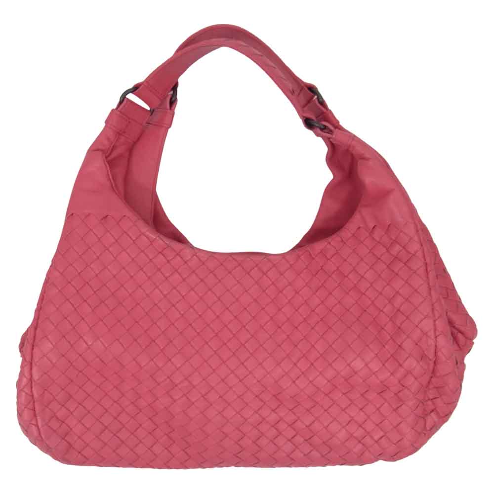 BOTTEGAVENETA ボッテガヴェネタ イントレチャート ミディアム カンパーナ バッグ ピンク ピンク系【中古】