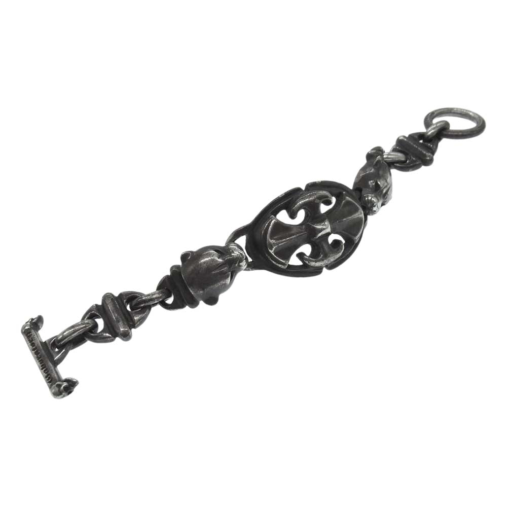 GABOR ガボール ギャランティ付属 BX-ID BRACELET バトルアックスID パンサーボート リンク ブレスレット【中古】