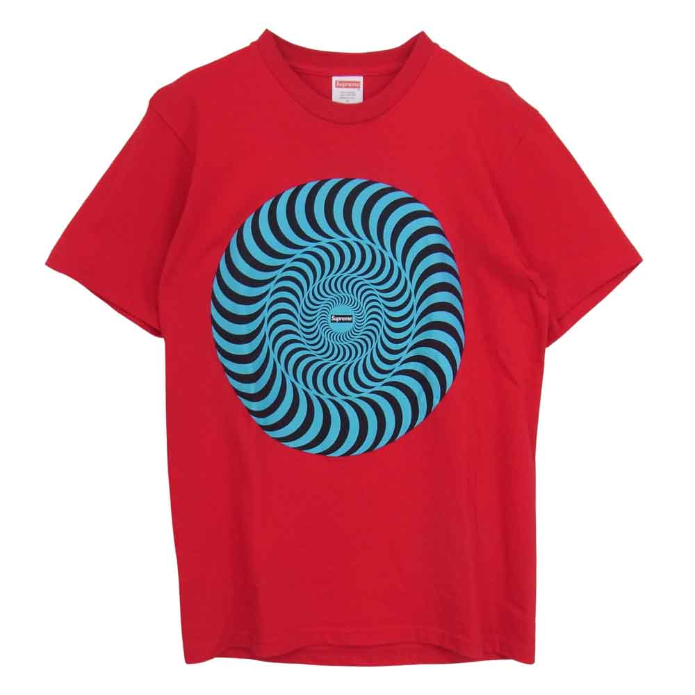 Supreme シュプリーム × Spitfire スピットファイア Classic Swirl Tee Tシャツ レッド系 S【美品】【中古】