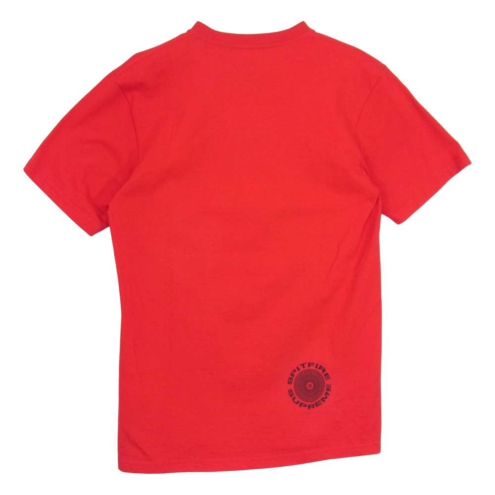 Supreme シュプリーム × Spitfire スピットファイア Classic Swirl Tee Tシャツ レッド系 S【美品】【中古】