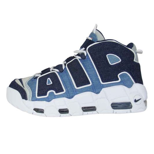 NIKE ナイキ CJ6125 100 AIR MORE UPTEMPO 96 QS エアモアアップテンポ クイックストライク スニーカー ブルー系 26cm【新古品】【未使用】【中古】
