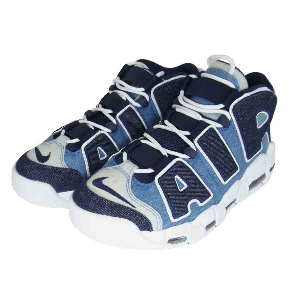 NIKE ナイキ CJ6125 100 AIR MORE UPTEMPO 96 QS エアモアアップテンポ クイックストライク スニーカー ブルー系 26cm【新古品】【未使用】【中古】