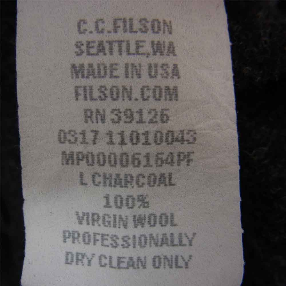 FILSON フィルソン 11010043 MACKINAW マッキーノ ウール ハンティング ジャケット グレー系 L【中古】