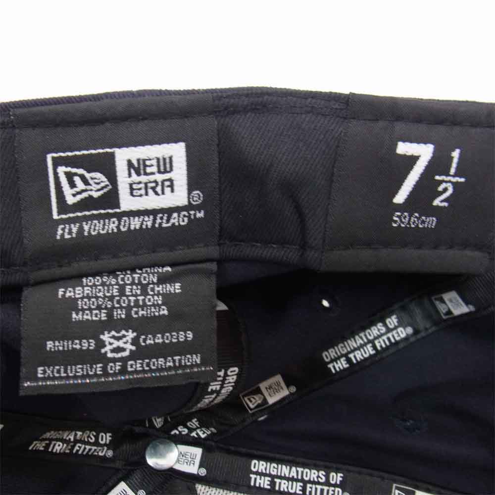 WHITE MOUNTAINEERING ホワイトマウンテニアリング NEWERA ニューエラ ロゴ キャップ ネイビー系 7 1/2【中古】