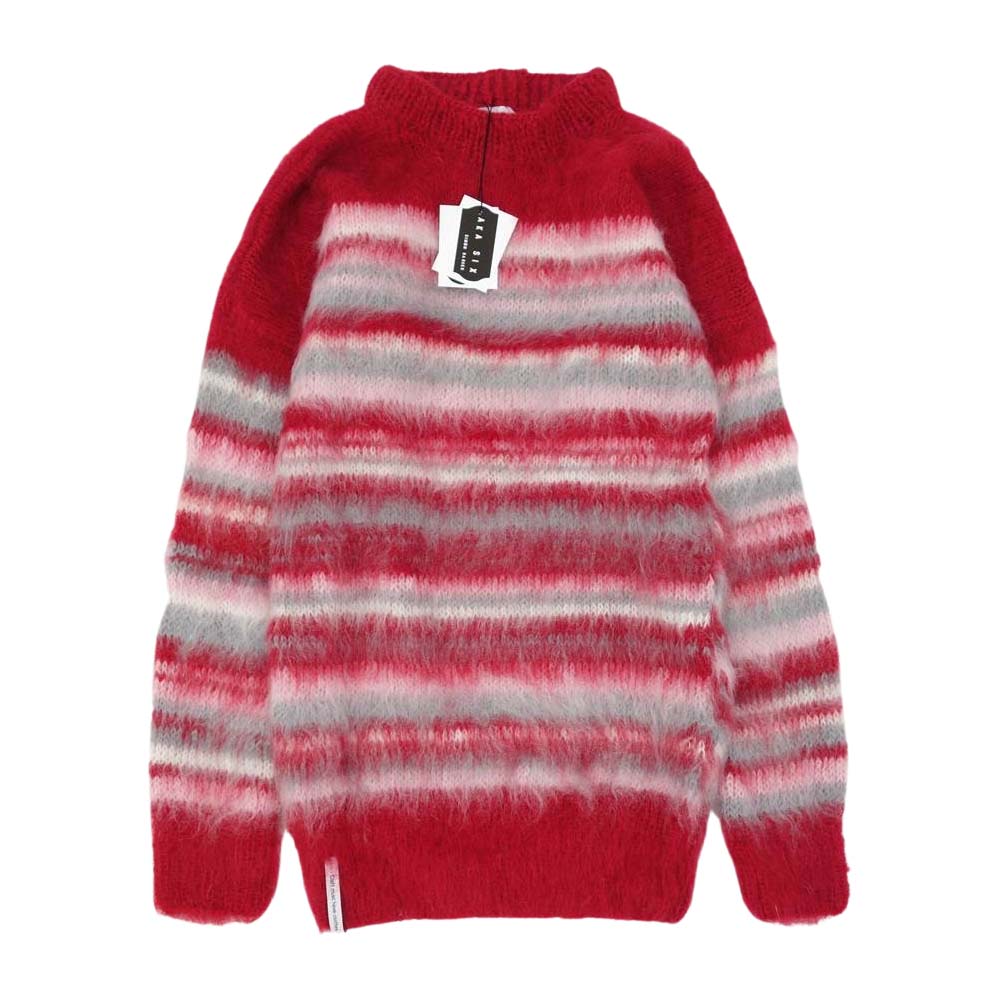 エーケーエーシックス 21AW  Simon Barker SCRAP MOHAIR JUNMPER モヘア セーター レッド系 XL【新古品】【未使用】【中古】