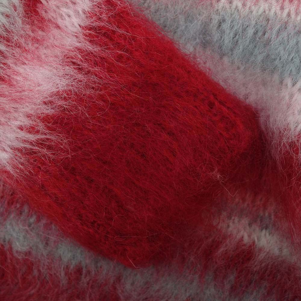 エーケーエーシックス 21AW  Simon Barker SCRAP MOHAIR JUNMPER モヘア セーター レッド系 XL【新古品】【未使用】【中古】