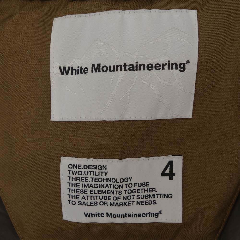 WHITE MOUNTAINEERING ホワイトマウンテニアリング WM2173204 WM TAION TWILLED DOWN HANTEN JACKET BROWN 袢纏 ダウン ジャケット ブラウン系 4【新古品】【未使用】【中古】