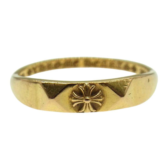 CHROME HEARTS クロムハーツ（原本有） 22K BBBLGM PYRAMID PLUS バブルガム ピラミッド プラス リング ゴールド系 17号【中古】