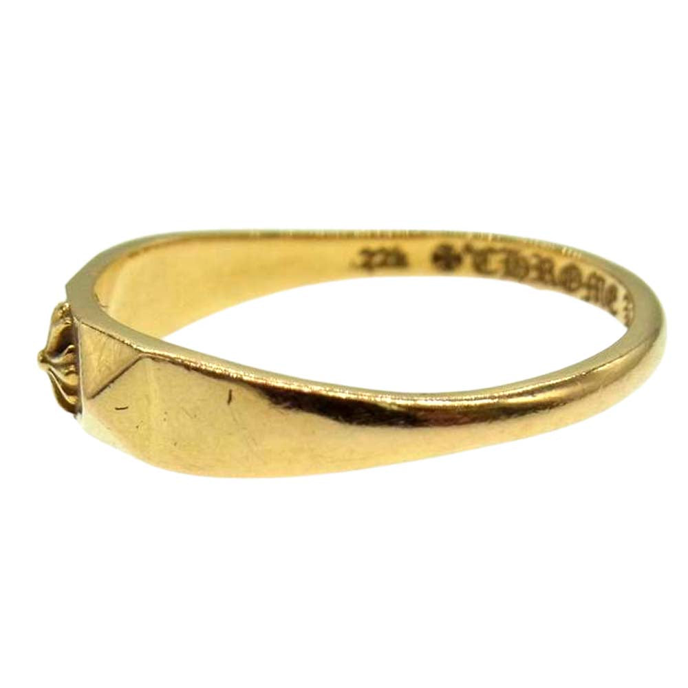 CHROME HEARTS クロムハーツ（原本有） 22K BBBLGM PYRAMID PLUS バブルガム ピラミッド プラス リング ゴールド系 17号【中古】