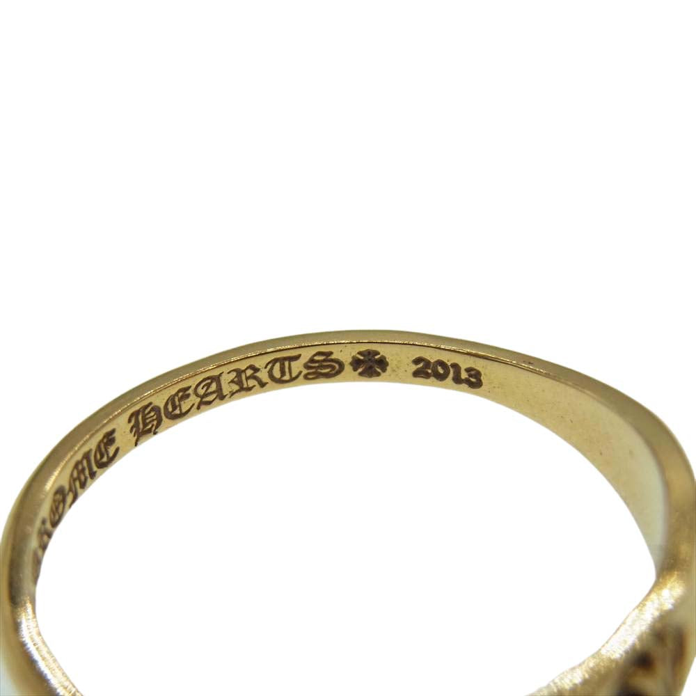 CHROME HEARTS クロムハーツ（原本有） 22K BBBLGM PYRAMID PLUS バブルガム ピラミッド プラス リング ゴールド系 17号【中古】