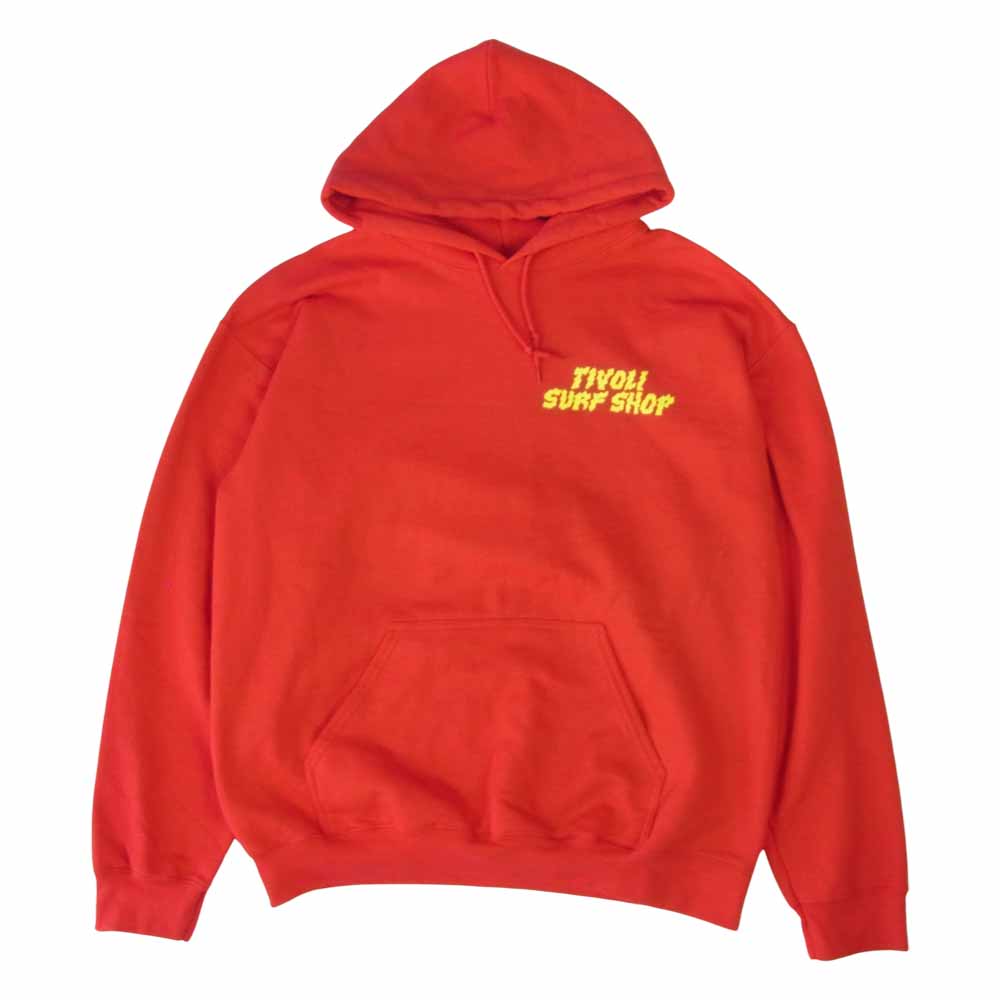 Psicom サイコム GARAGE SALE series tivoLi surf shop ガレージ セール シリーズ プルオーバー パーカー レッド レッド系 M【中古】