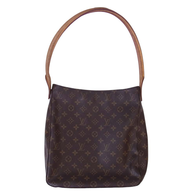 LOUIS VUITTON ルイ・ヴィトン M51145  モノグラム ルーピング GM バッグ ブラウン系【中古】