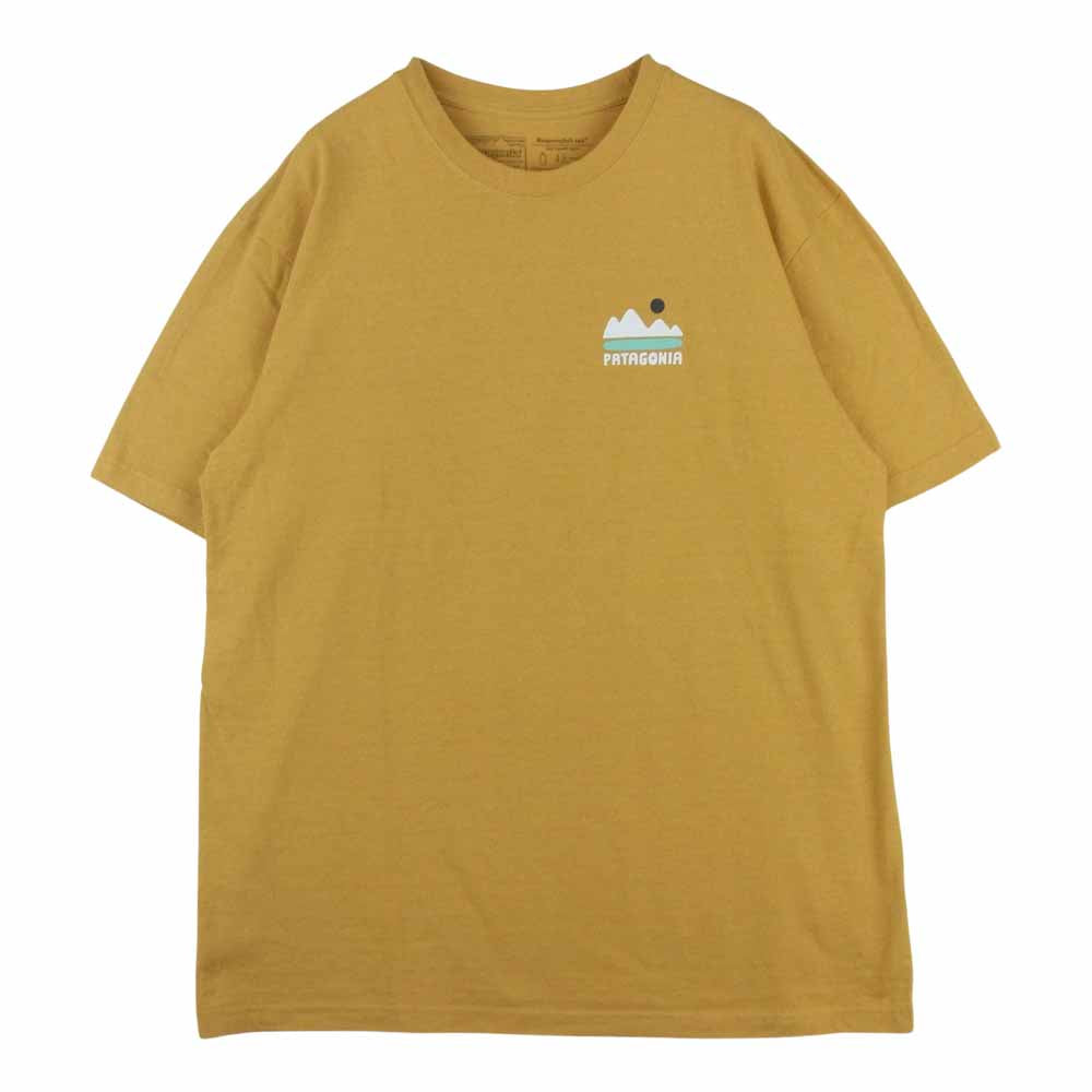 patagonia パタゴニア 19AW 38481 38481FA19 Fed Up With Melt Down Responsibili-Tee  フェッドアップ ウィズ メルトダウン レスポンシビリティー 半袖 Tシャツ イエロー系 M【中古】