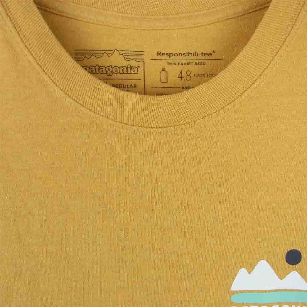 patagonia パタゴニア 19AW 38481 38481FA19 Fed Up With Melt Down Responsibili-Tee フェッドアップ ウィズ メルトダウン レスポンシビリティー 半袖 Tシャツ イエロー系 M【中古】