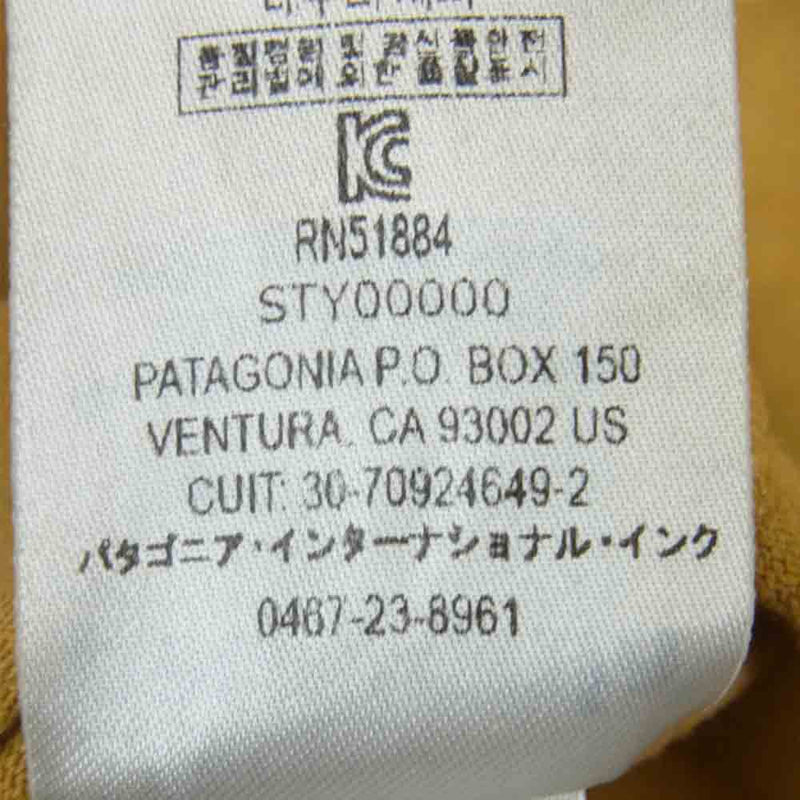 patagonia パタゴニア 19AW 38481 38481FA19 Fed Up With Melt Down Responsibili-Tee フェッドアップ ウィズ メルトダウン レスポンシビリティー 半袖 Tシャツ イエロー系 M【中古】