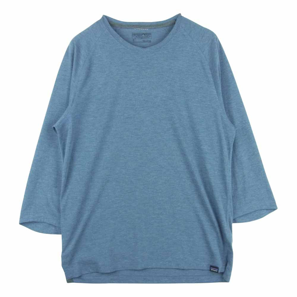 patagonia パタゴニア 18AW 24420 NINE TRAILS BIKE JERSEY ナイントレイルズ バイク ジャージー 7分袖 Tシャツ グレイッシュブルー系 S【中古】