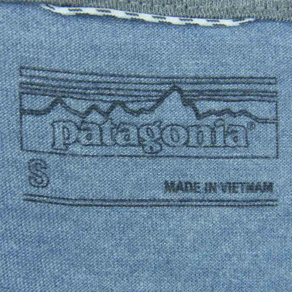 patagonia パタゴニア 18AW 24420 NINE TRAILS BIKE JERSEY ナイントレイルズ バイク ジャージー 7分袖 Tシャツ グレイッシュブルー系 S【中古】