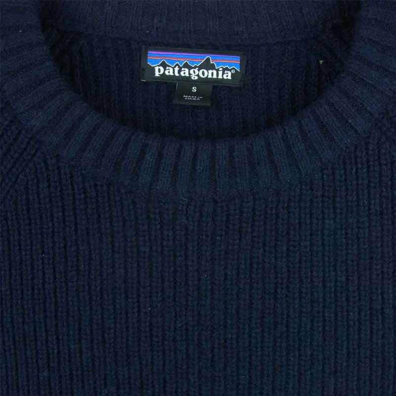 patagonia パタゴニア 17AW 50770 Recycled Wool Crewneck Sweater ニット ウール セーター ネイビー系 S【中古】