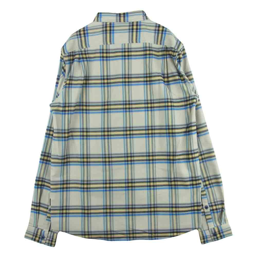 patagonia パタゴニア 21AW 41605 Canyonite Flannel Shirt キャニオナイト フランネル 長袖 チェック シャツ グレイッシュベージュ系 M【中古】