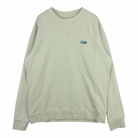 patagonia パタゴニア 21AW 26345 旧タグ Regenerative Organic Cotton Crewneck SweatShirt リジェネラティブ オーガニックコットン クルーネック スウェットシャツ グレイッシュベージュ系 S【中古】