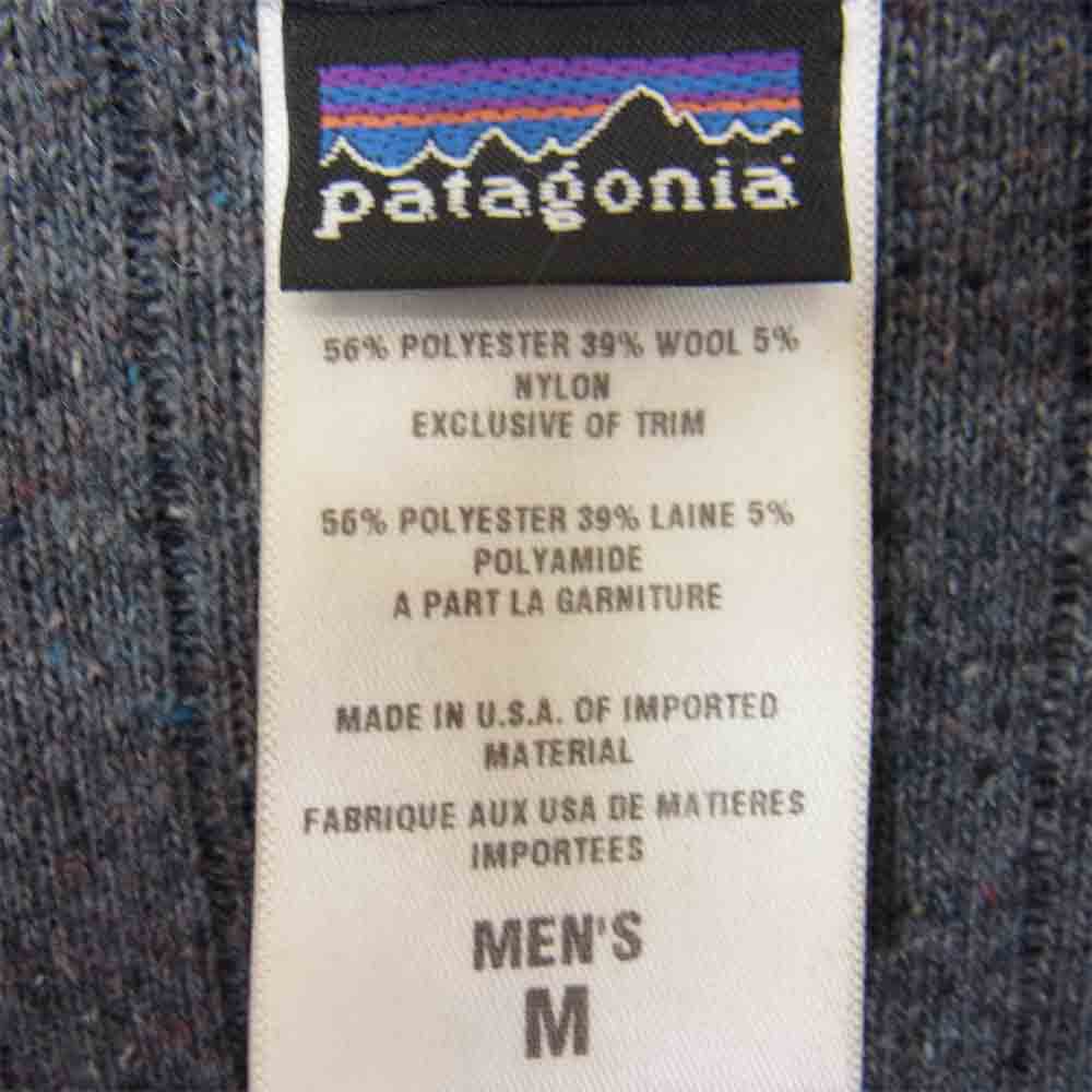 patagonia パタゴニア 08AW 20300 USA製 旧タグ 白タグ 復刻 QUILT AGAIN JKT キルトアゲインジャケット ストライプ ネイビー系 M【中古】