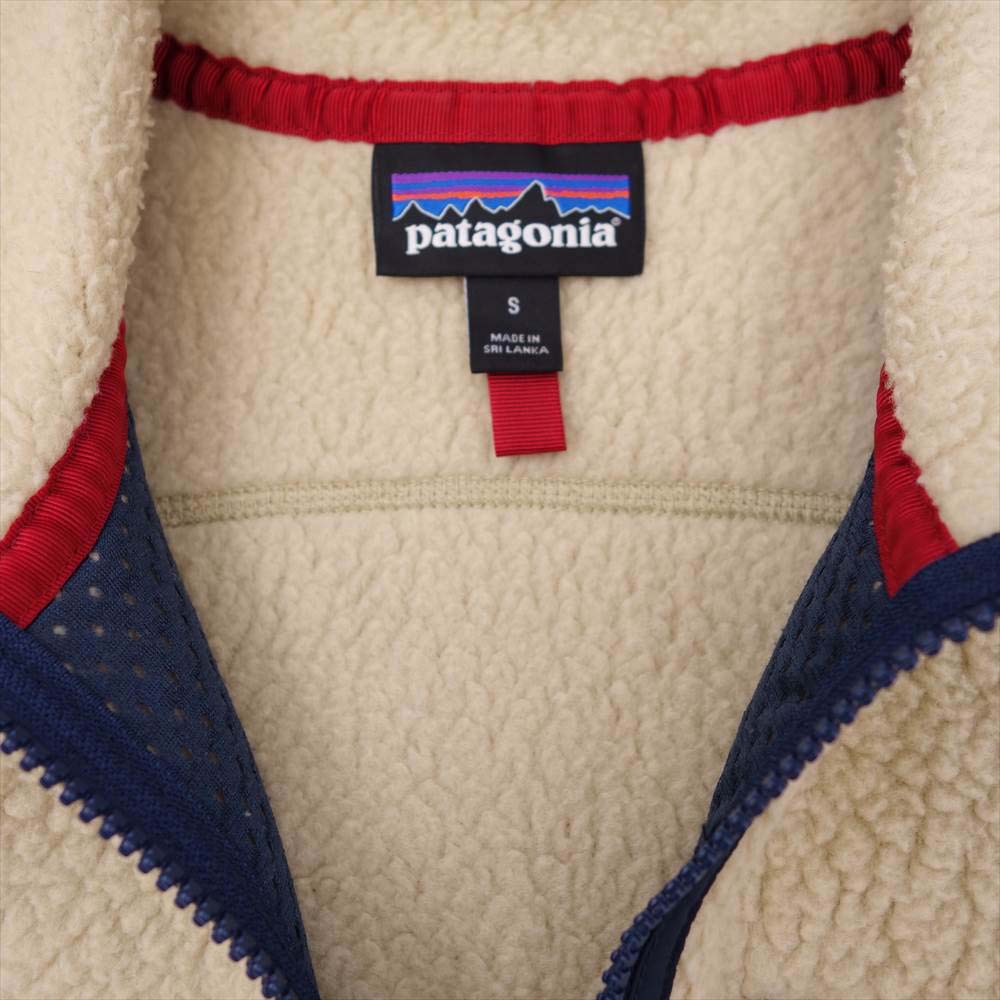 patagonia パタゴニア 17AW 22820 RETRO PILE VEST レトロ パイル フリース ベスト オフホワイト系 S【中古】