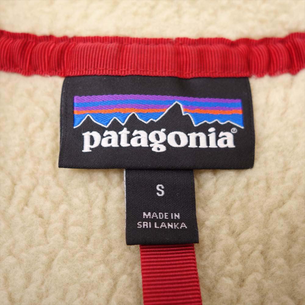 patagonia パタゴニア 17AW 22820 RETRO PILE VEST レトロ パイル フリース ベスト オフホワイト系 S【中古】