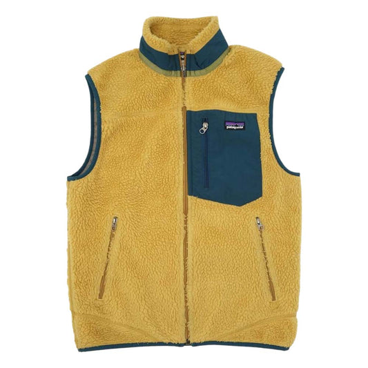 patagonia パタゴニア 13AW 23047 RETRO-X VEST レトロX フリース ベスト イエロー系 S【中古】