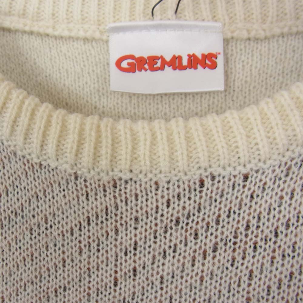 グレムリン C1160704 GREMLINS グレムリン キズモ ニット ホワイト系 2【新古品】【未使用】【中古】