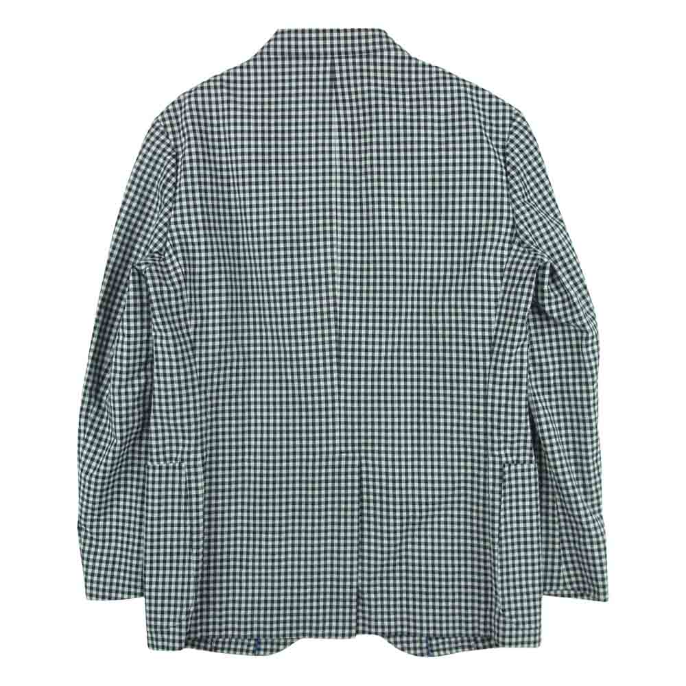 ジェイプレス YALE ギンガムチェック テーラード ジャケット 中国製 ブラック系 ホワイト系 M【中古】