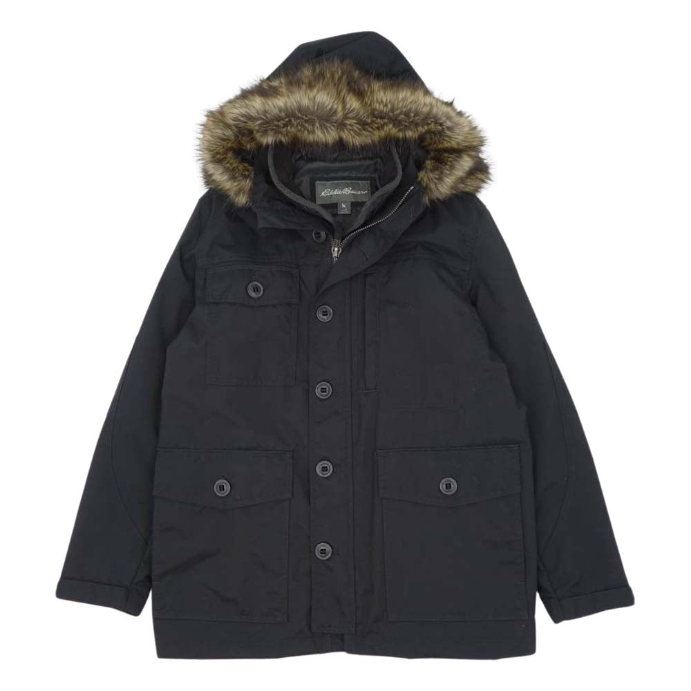 Eddie Bauer エディー・バウアー アラスカン 3 in 1 パーカー ナイロン ジャケット マウンテンジャケット ブラック ブラック系 S【美品】【中古】