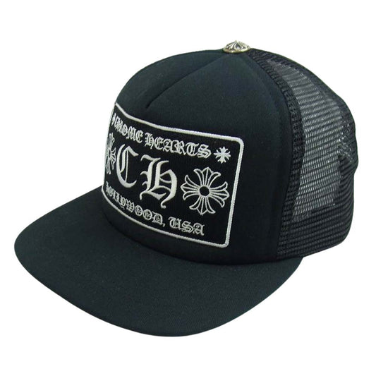 CHROME HEARTS クロムハーツ（原本無） CHプラス クロスボールメッシュ トラッカー キャップ ブラック系【中古】