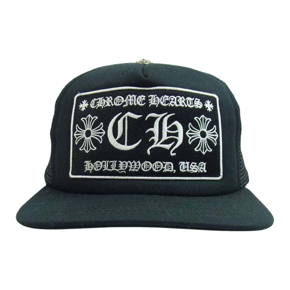 CHROME HEARTS クロムハーツ（原本無） CHプラス クロスボールメッシュ トラッカー キャップ ブラック系【中古】