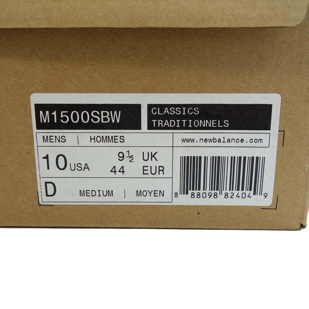 NEW BALANCE ニューバランス M1500SBW 英国製 M1500 スニーカー グレー系 US10【中古】