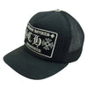 CHROME HEARTS クロムハーツ（原本無） TRUCKER CAP パッチ クロスボール ブラック トラッカー キャップ ブラック系 53-60【中古】