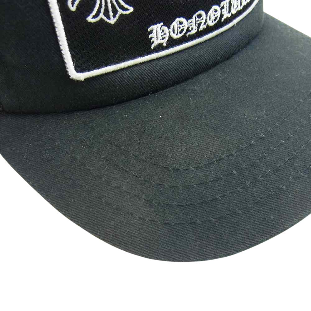 CHROME HEARTS クロムハーツ（原本無） TRUCKER CAP パッチ クロスボール ブラック トラッカー キャップ ブラック系 53-60【中古】