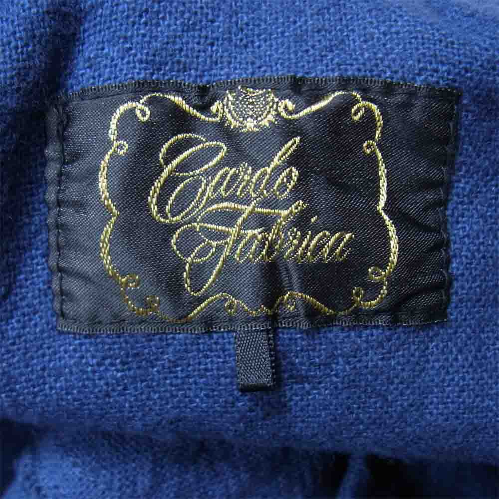 カルドファブリカ コットン リネン サスペンダー スカート ネイビー系 F【中古】