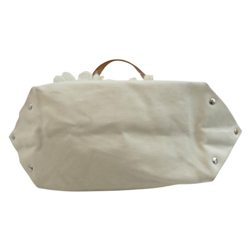 COMME des GARCONS コムデギャルソン tricot COMME DES GARCONS トリコ × TEMBEA テンベア 20AW BAGUETTE TOTE KNIT バゲット トート ニット バッグ ホワイト オフホワイト系 ライトブラウン系【中古】