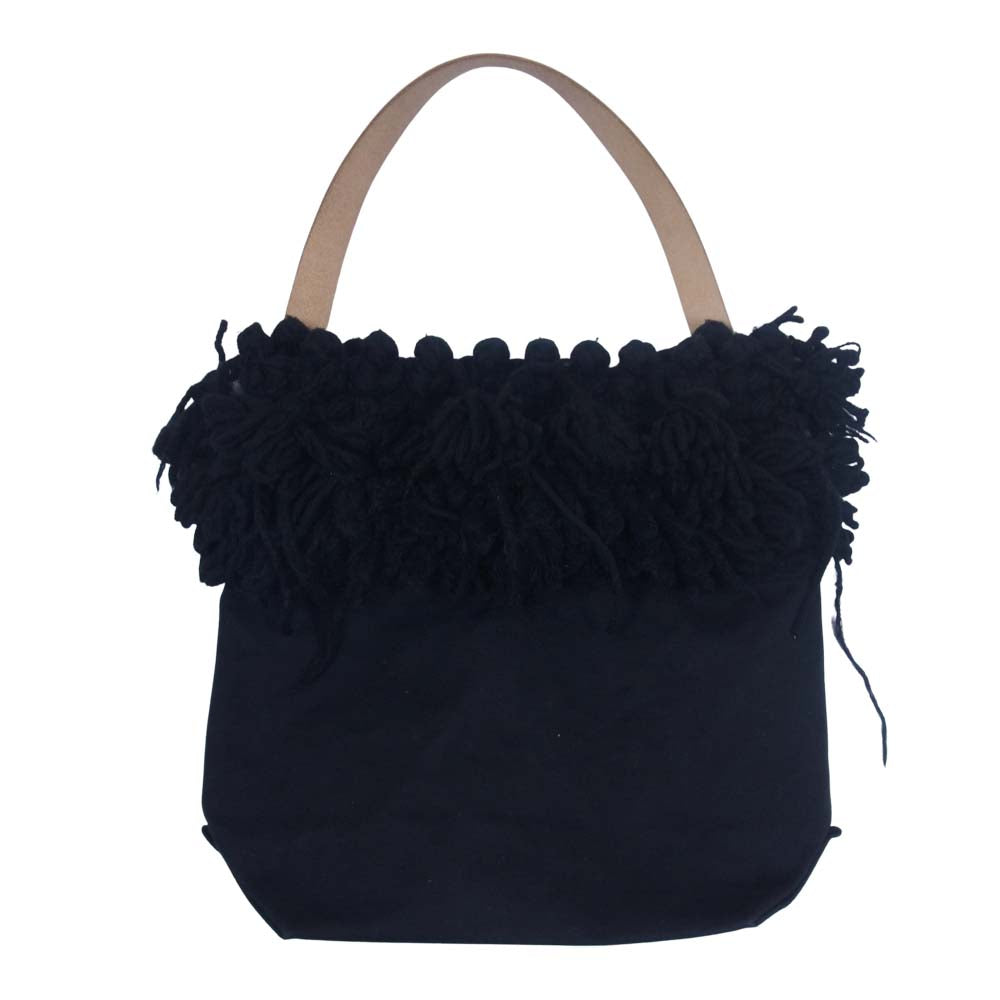 COMME des GARCONS コムデギャルソン 20AW tricot トリコ × TEMBEA テンベア BAGUETTE TOTE KNIT バゲット トート ニット バッグ ブラック系【中古】