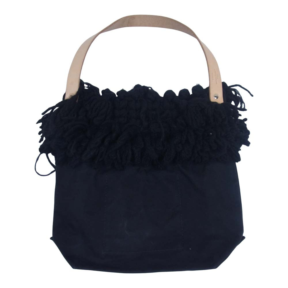 COMME des GARCONS コムデギャルソン 20AW tricot トリコ × TEMBEA テンベア BAGUETTE TOTE KNIT バゲット トート ニット バッグ ブラック系【中古】