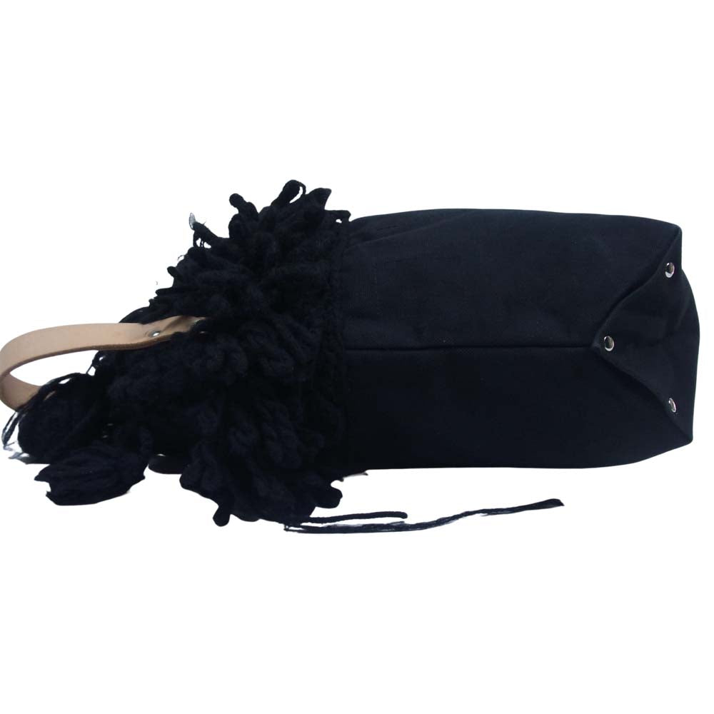 COMME des GARCONS コムデギャルソン 20AW tricot トリコ × TEMBEA テンベア BAGUETTE TOTE KNIT バゲット トート ニット バッグ ブラック系【中古】