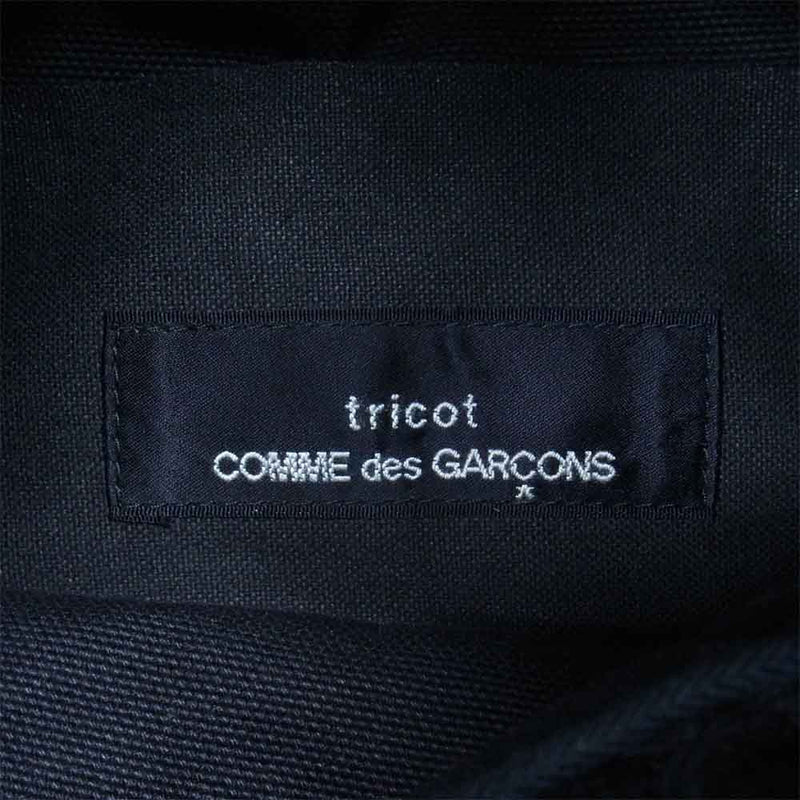 COMME des GARCONS コムデギャルソン 20AW tricot トリコ × TEMBEA テンベア BAGUETTE TOTE KNIT バゲット トート ニット バッグ ブラック系【中古】