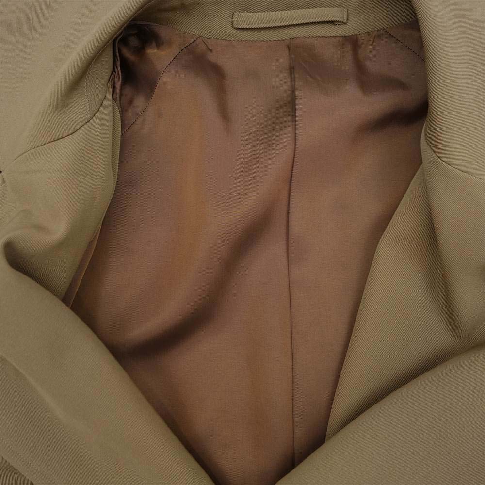 COMOLI コモリ 19SS P01-04005 WOOL GABARDINE DOUBLE BREASTED COAT ウールギャバ ダブルブレステッド コート ブラウン系 1【美品】【中古】