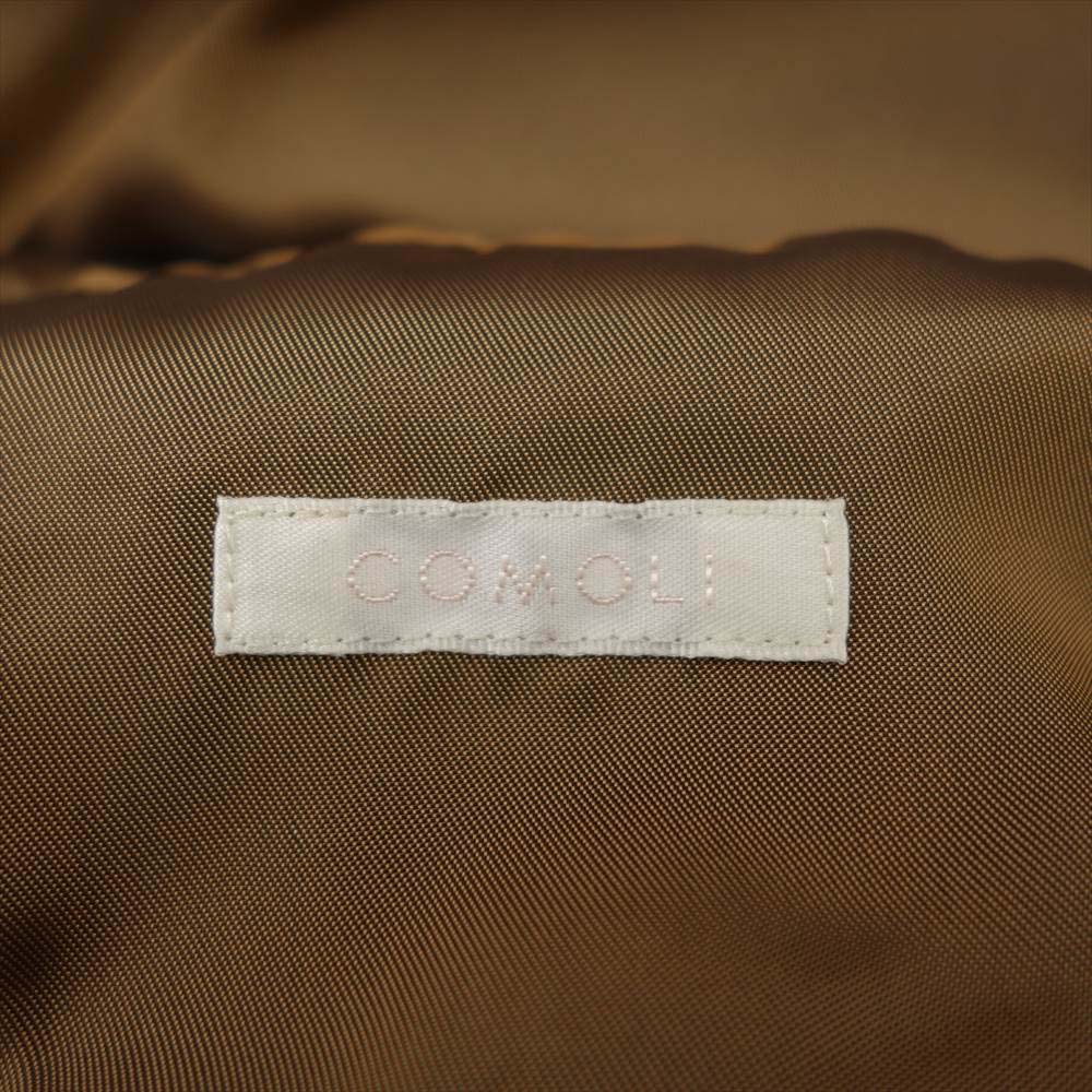 COMOLI コモリ 19SS P01-04005 WOOL GABARDINE DOUBLE BREASTED COAT ウールギャバ ダブルブレステッド コート ブラウン系 1【美品】【中古】