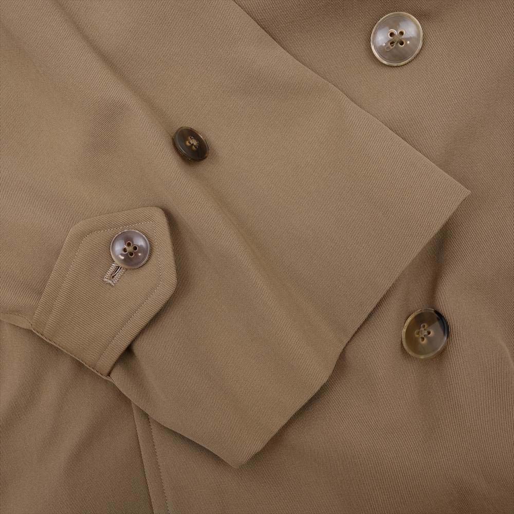 COMOLI コモリ 19SS P01-04005 WOOL GABARDINE DOUBLE BREASTED COAT ウールギャバ ダブルブレステッド コート ブラウン系 1【美品】【中古】