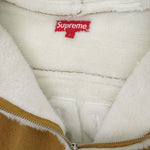 Supreme シュプリーム Faux Shearling Hooded Jacket フーデッド ジャケット ブラウン系 L【極上美品】【中古】