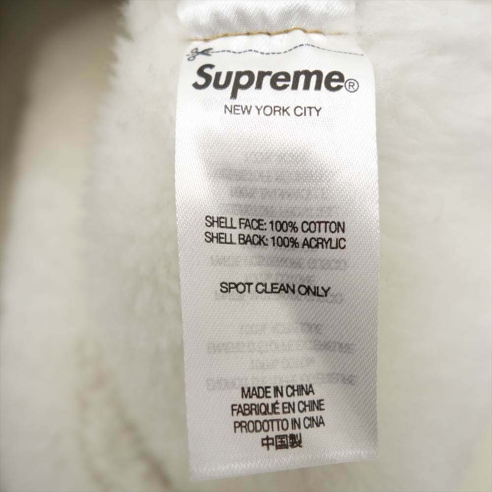 Supreme シュプリーム Faux Shearling Hooded Jacket フーデッド ジャケット ブラウン系 L【極上美品】【中古】